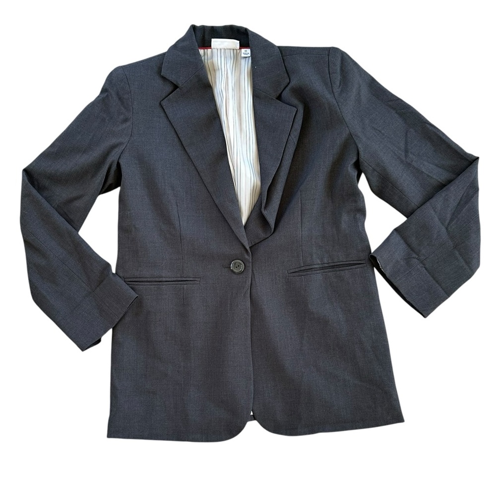 Susan Graver Black Blazer with Notched Lapels - Picture 2 of 5